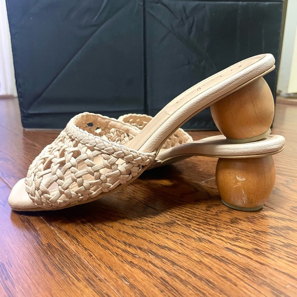 Genuine Leather Blush Pink Sandals low heel women’s size 7.5 - Picture 4 of 6